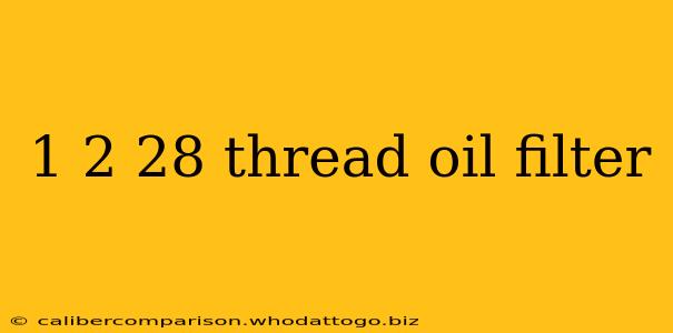 1 2 28 thread oil filter