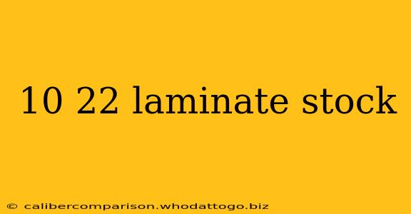 10 22 laminate stock