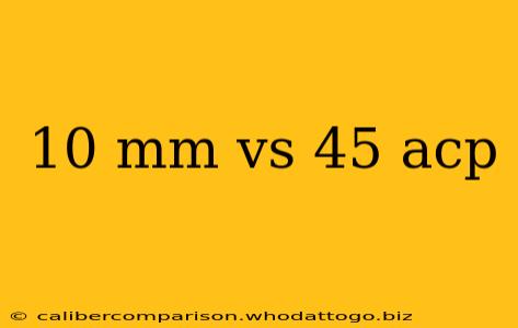 10 mm vs 45 acp