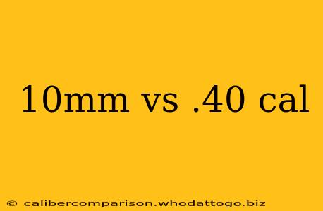 10mm vs .40 cal