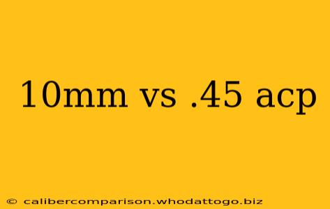 10mm vs .45 acp