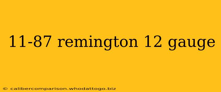 11-87 remington 12 gauge