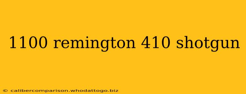 1100 remington 410 shotgun