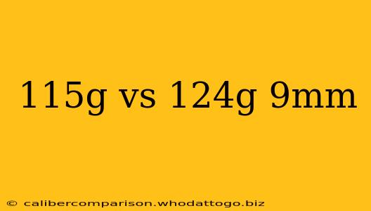 115g vs 124g 9mm