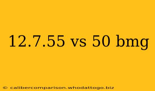 12.7.55 vs 50 bmg