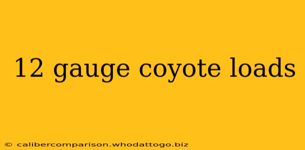 12 gauge coyote loads