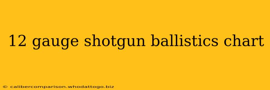 12 gauge shotgun ballistics chart