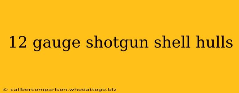 12 gauge shotgun shell hulls