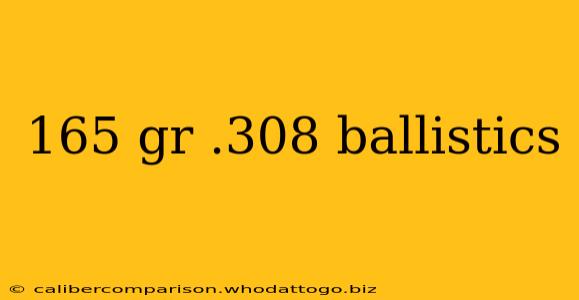 165 gr .308 ballistics