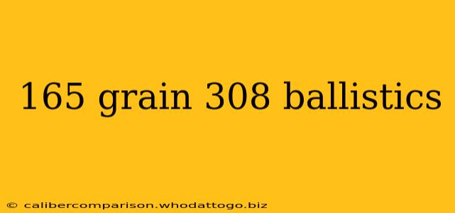 165 grain 308 ballistics