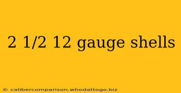 2 1/2 12 gauge shells