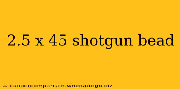 2.5 x 45 shotgun bead