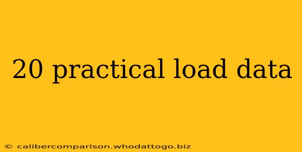 20 practical load data