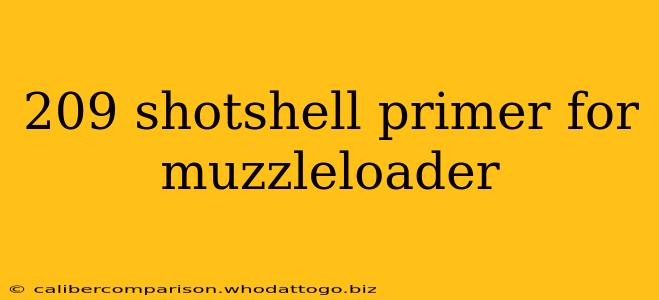 209 shotshell primer for muzzleloader