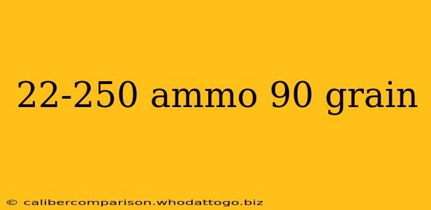 22-250 ammo 90 grain