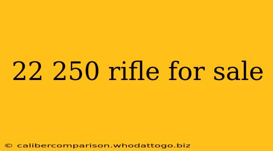 22 250 rifle for sale