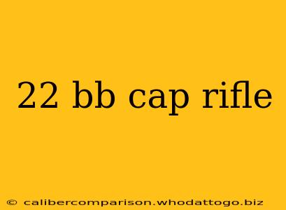 22 bb cap rifle