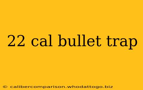 22 cal bullet trap