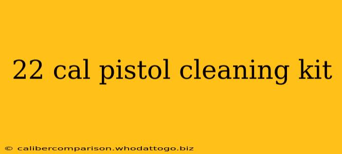 22 cal pistol cleaning kit