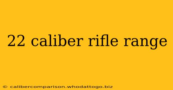 22 caliber rifle range