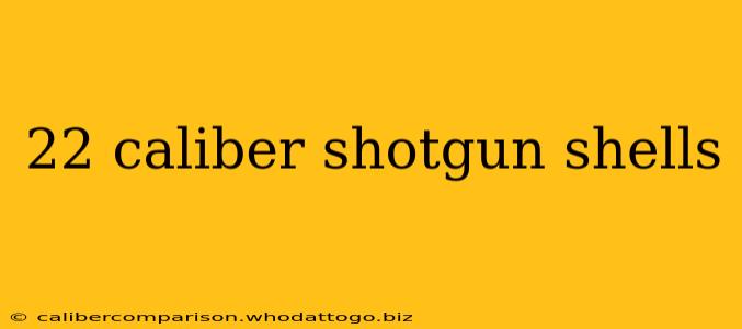 22 caliber shotgun shells