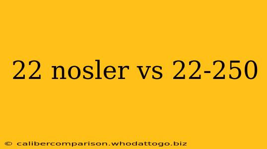 22 nosler vs 22-250