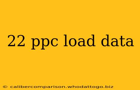 22 ppc load data