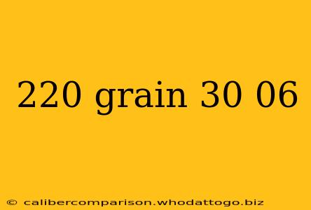 220 grain 30 06