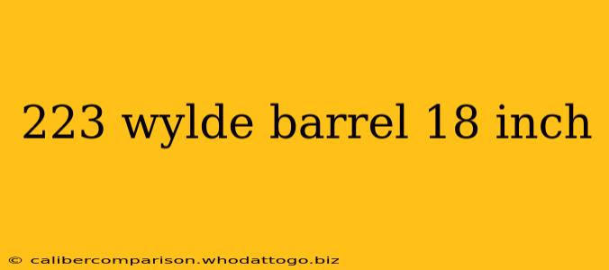 223 wylde barrel 18 inch