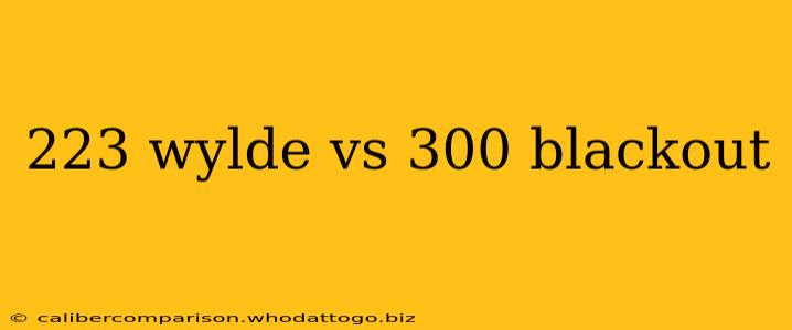 223 wylde vs 300 blackout