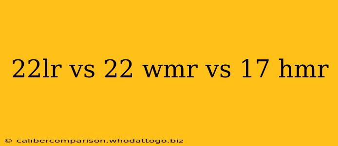 22lr vs 22 wmr vs 17 hmr