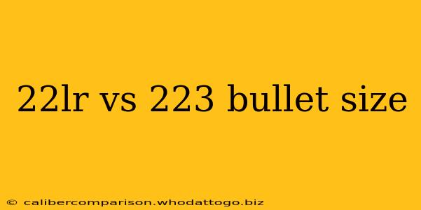 22lr vs 223 bullet size