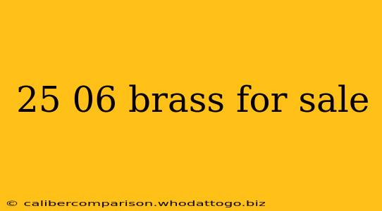 25 06 brass for sale