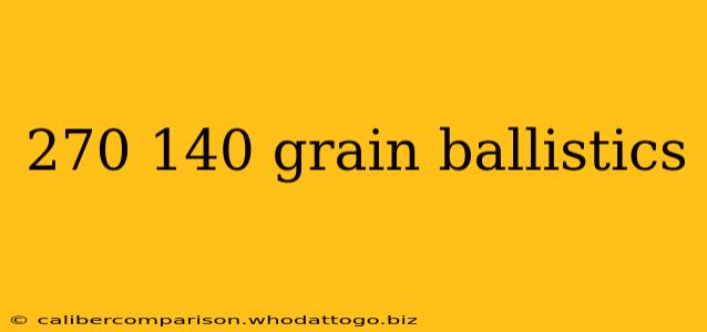 270 140 grain ballistics