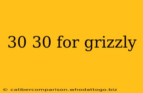 30 30 for grizzly