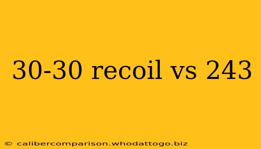 30-30 recoil vs 243