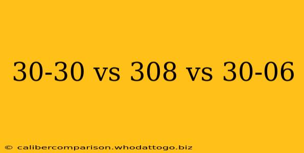 30-30 vs 308 vs 30-06