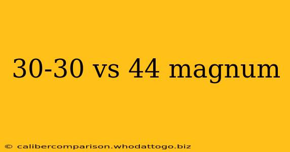 30-30 vs 44 magnum