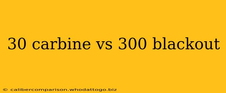 30 carbine vs 300 blackout