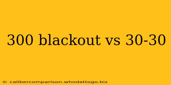 300 blackout vs 30-30