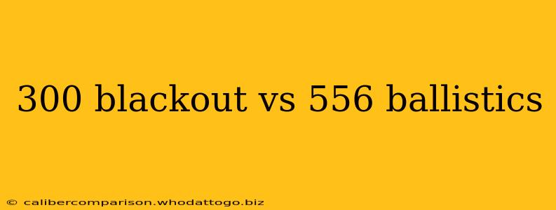 300 blackout vs 556 ballistics