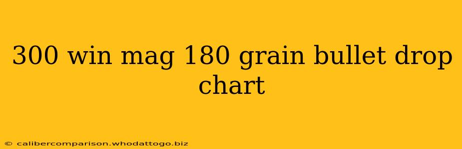 300 win mag 180 grain bullet drop chart