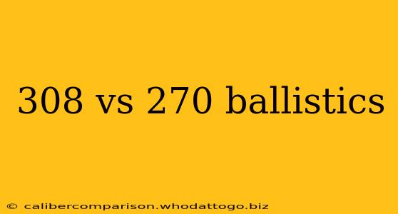 308 vs 270 ballistics