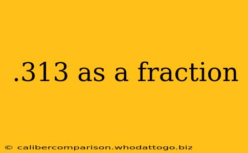 .313 as a fraction