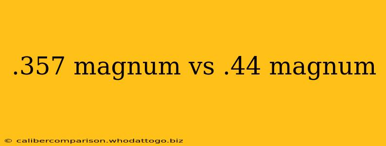 .357 magnum vs .44 magnum