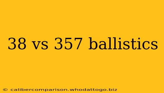 38 vs 357 ballistics