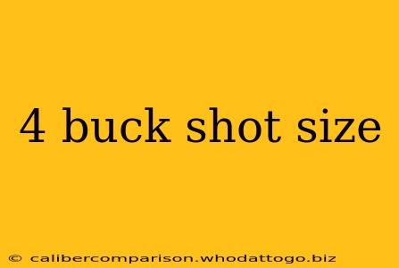 4 buck shot size