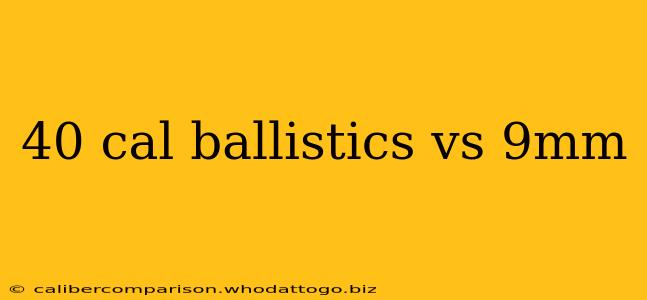 40 cal ballistics vs 9mm