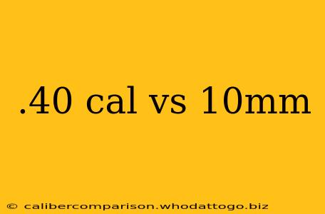 .40 cal vs 10mm