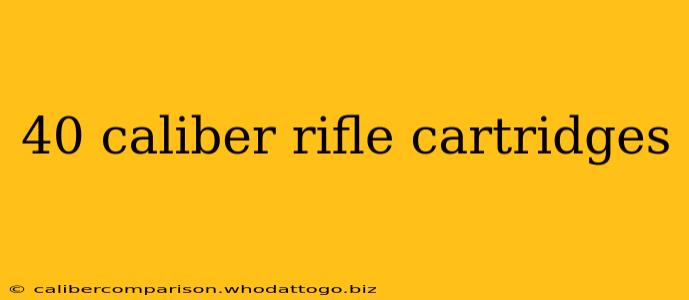 40 caliber rifle cartridges